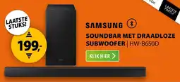 Expert Samsung soundbar met draadloze subwoofer HW-B650D aanbieding