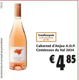 Colruyt Cabernet d’Anjou A.O.P. Comtesses du Val 2024 aanbieding
