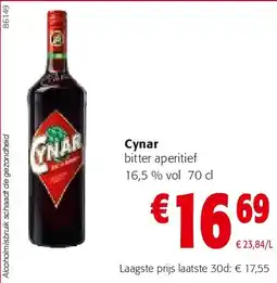 Colruyt Cynar bitter aperitief aanbieding