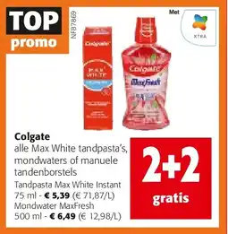 Colruyt Colgate Tandpasta Max White Instant 75 ml aanbieding