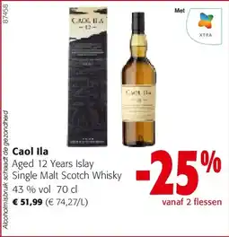 Colruyt Caol Ila Aged 12 Years Islay Single Malt Scotch Whisky aanbieding