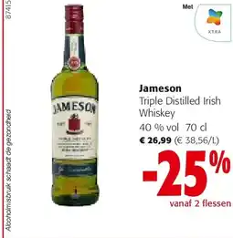 Colruyt Jameson Triple Distilled Irish Whiskey aanbieding