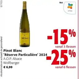 Colruyt Pinot Blanc ‘Réserve Particulière’ 2024 aanbieding