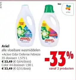 Colruyt Ariel Color 44 dosissen 1,98 L aanbieding