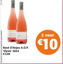 Colruyt Rosé d’Anjou A.O.P. ‘Elysis’ 2024 aanbieding