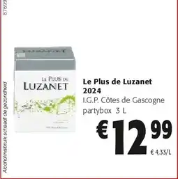 Colruyt Le Plus de Luzanet 2024 aanbieding