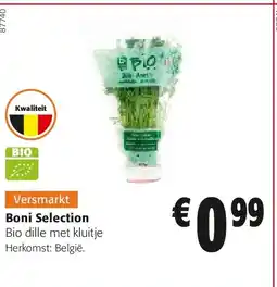 Colruyt Boni Selection Bio dille met kluitje aanbieding