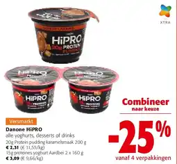 Colruyt Danone HiPRO 20g Protein pudding karamelsmaak 200 g aanbieding