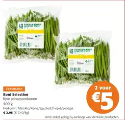 Colruyt Boni Selection fijne prinsessenbonen 400 g aanbieding
