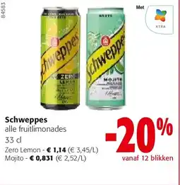 Colruyt Schweppes Zero Lemon aanbieding