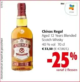 Colruyt Chivas Regal Aged 12 Years Blended Scotch Whisky aanbieding
