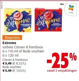 Colruyt Extreme Citroen & framboos aanbieding