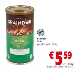 Colruyt Graindor Moka gemalen koffie 500 g aanbieding