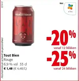 Colruyt Tout Bien Rouge aanbieding