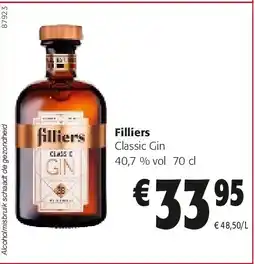 Colruyt Filliers Classic Gin aanbieding