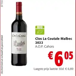 Colruyt Clos La Coutale Malbec 2022 aanbieding