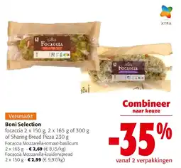 Colruyt Focaccia Mozzarella-tomaat-basilicum 2 x 165 g aanbieding