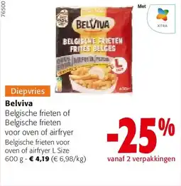 Colruyt Belviva Belgische frieten voor oven of airfryer L Size 600 g aanbieding