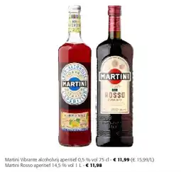 Colruyt Martini Vibrante alcoholvrij aperitief 0,5 % vol 75 cl aanbieding
