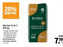GAMMA Mortel 4-in-1 25 kg aanbieding