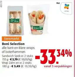 Colruyt Sandwich Spek-ei 2 stuks 155 g aanbieding