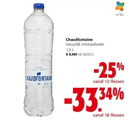 Colruyt Chaudfontaine natuurlijk mineraalwater 1,5 L aanbieding