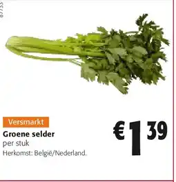 Colruyt Groene selder per stuk aanbieding