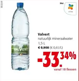 Colruyt Valvert natuurlijk mineraalwater 1,5 L aanbieding