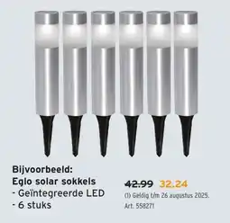 GAMMA Eglo solar sokkels aanbieding
