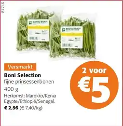Colruyt Boni Selection fijne prinsessenbonen 400 g aanbieding