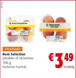 Colruyt Boni Selection perziken of nectarines 700 g aanbieding