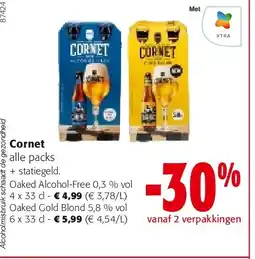 Colruyt Cornet Oaked Alcohol-Free 0,3 % vol 4 x 33 cl aanbieding
