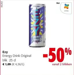 Colruyt Ezy Energy Drink Original blik 25 cl aanbieding