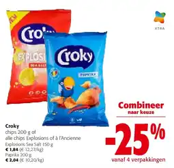 Colruyt Croky Explosions Sea Salt 150 g aanbieding