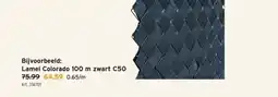 GAMMA Lamel Colorado 100 m zwart C50 aanbieding