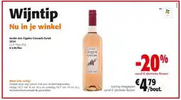 Colruyt Jardin des Cigales Cinsault-Syrah 2024 aanbieding