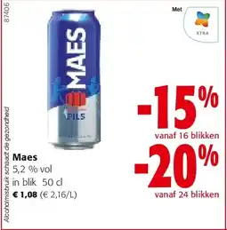 Colruyt Maes 5,2 % vol in blik 50 cl aanbieding