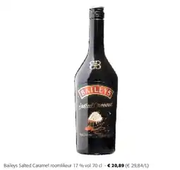 Colruyt Baileys Salted Caramel roomlikeur 17 % vol 70 cl aanbieding