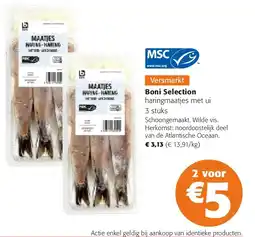 Colruyt Boni Selection haringmaatjes met ui 3 stuks aanbieding
