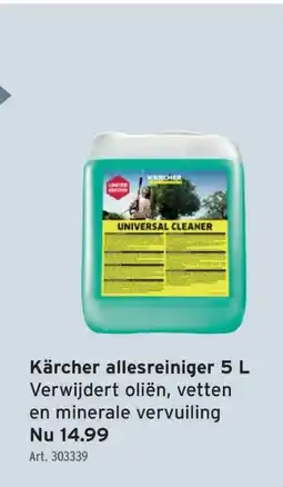 GAMMA Kärcher allesreiniger 5 L Verwijdert oliën, vetten aanbieding