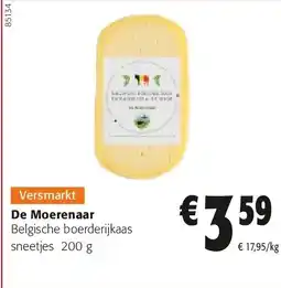 Colruyt De Moerenaar Belgische boerderijkaas sneetjes 200 g aanbieding