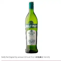 Colruyt Noilly Prat Original Dry vermout 18 % vol 75 cl aanbieding