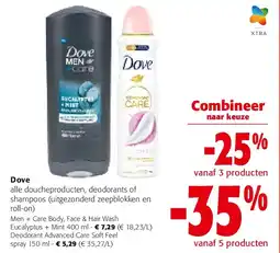 Colruyt Dove Men + Care Body, Face & Hair Wash Eucalyptus + Mint 400 ml aanbieding