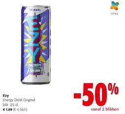 Colruyt Ezy Energy Drink Original blik 25 cl aanbieding