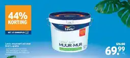 GAMMA Levis muurverf wit mat 8+2 L gratis aanbieding