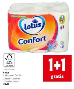 Colruyt Lotus toiletpapier Confort aanbieding
