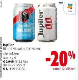 Colruyt Jupiler Blue 33 cl aanbieding