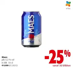 Colruyt Maes pils 5,2 % vol in blik 33 cl aanbieding