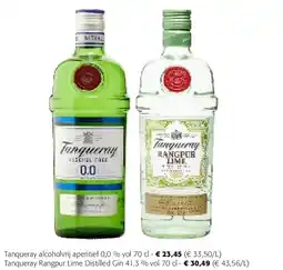 Colruyt Tanqueray alcoholvrij aperitief 0,0 % vol 70 cl aanbieding