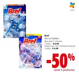 Colruyt Bref Blue Activ’+ Chlorine 2 stuks aanbieding